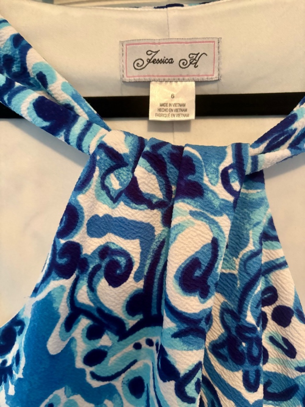 Jessica H. Blue Multi Paisley Dress